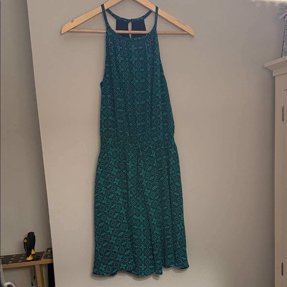 Banana Republic Green Patterned Dress